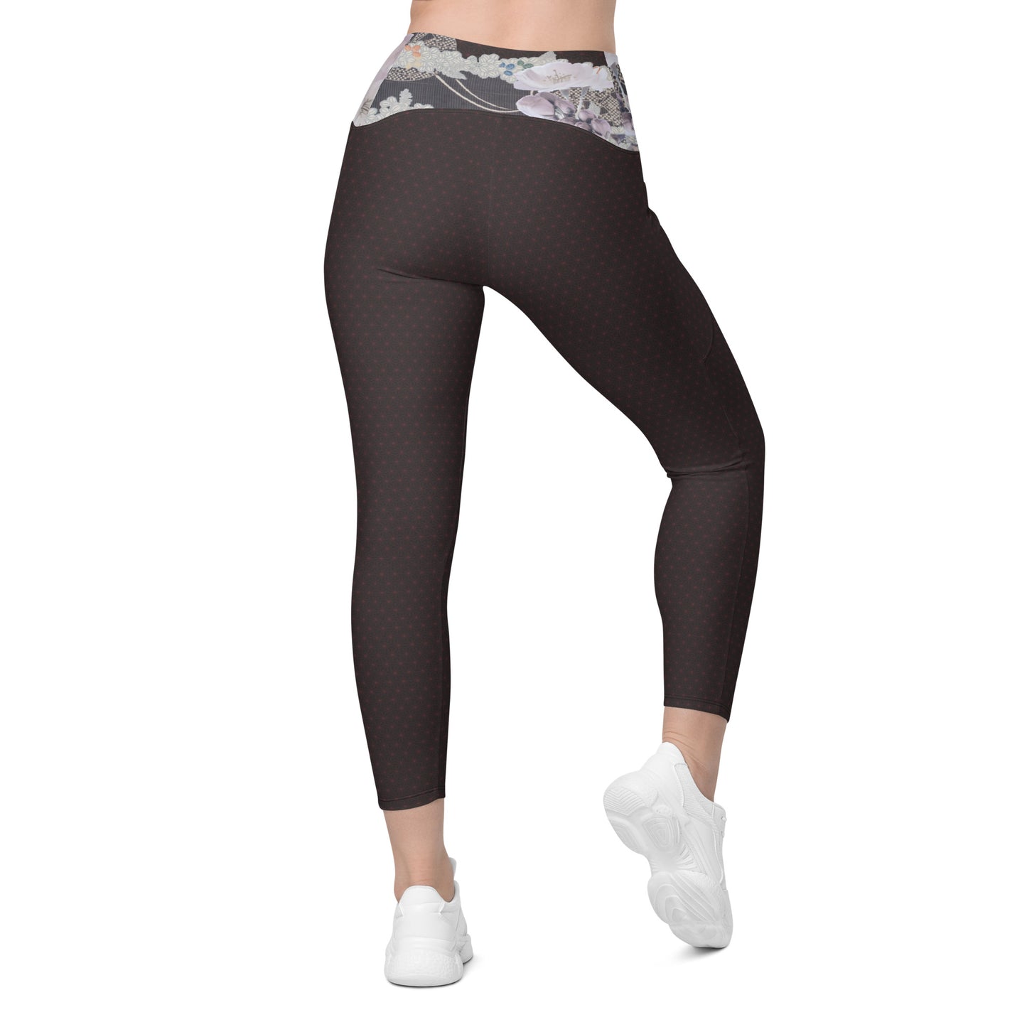 Matsukawa Asanoha Legging fleur de cerisier avec poches