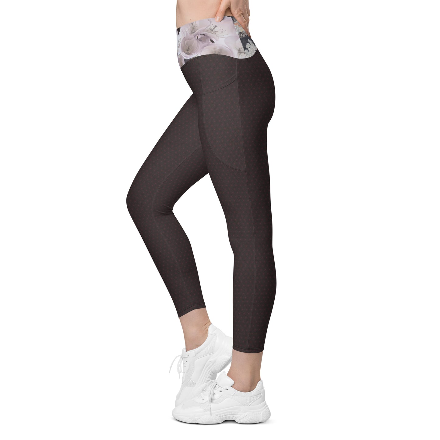 Matsukawa Asanoha Legging fleur de cerisier avec poches