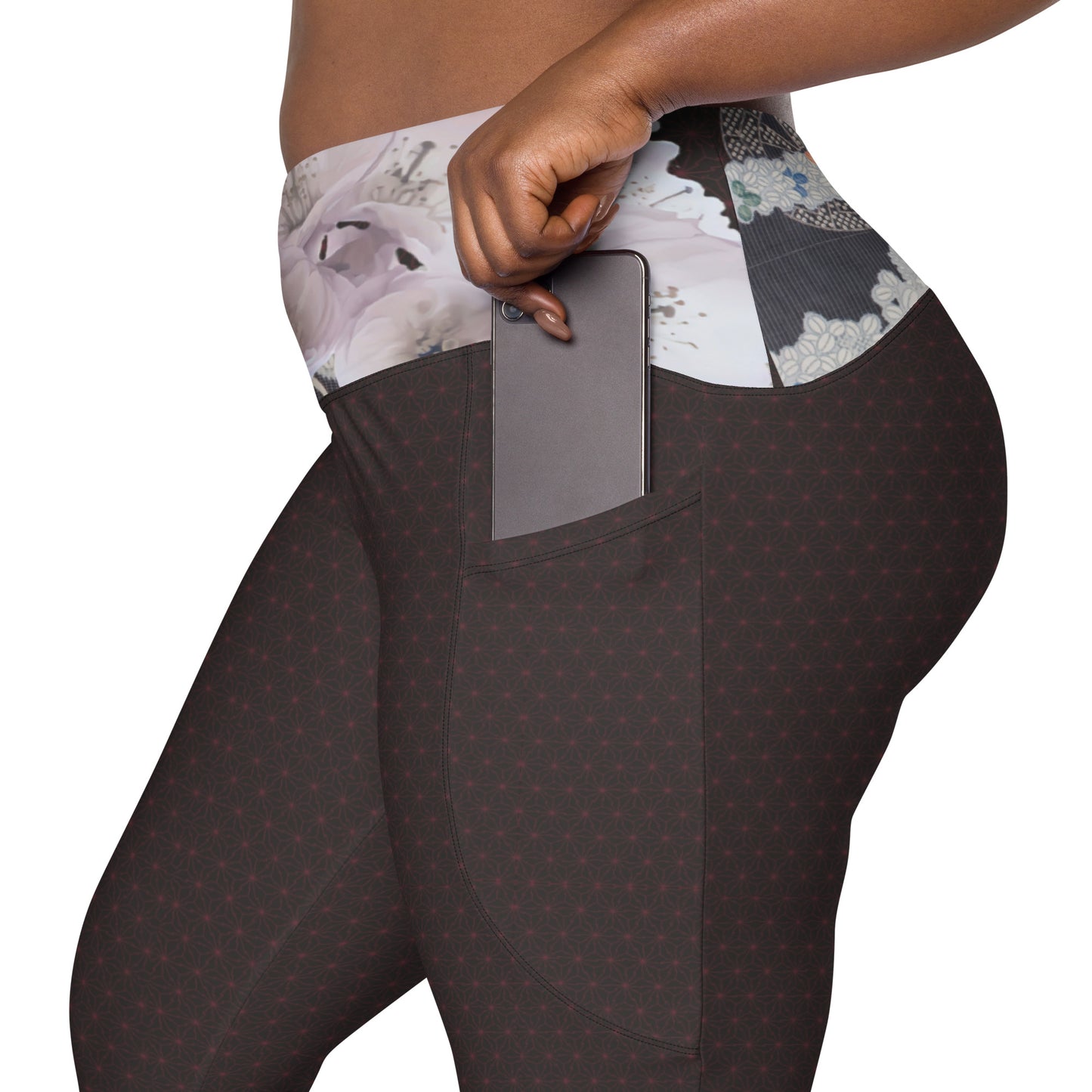 Matsukawa Asanoha Cherry blossom Leggings with pockets large size