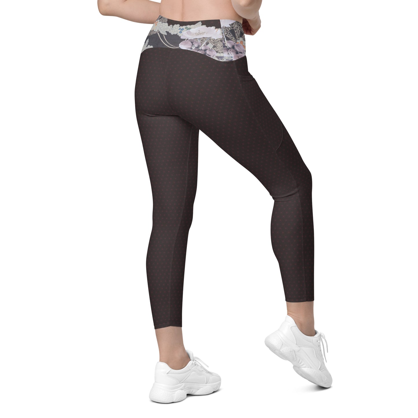 Matsukawa Asanoha Legging fleur de cerisier avec poches