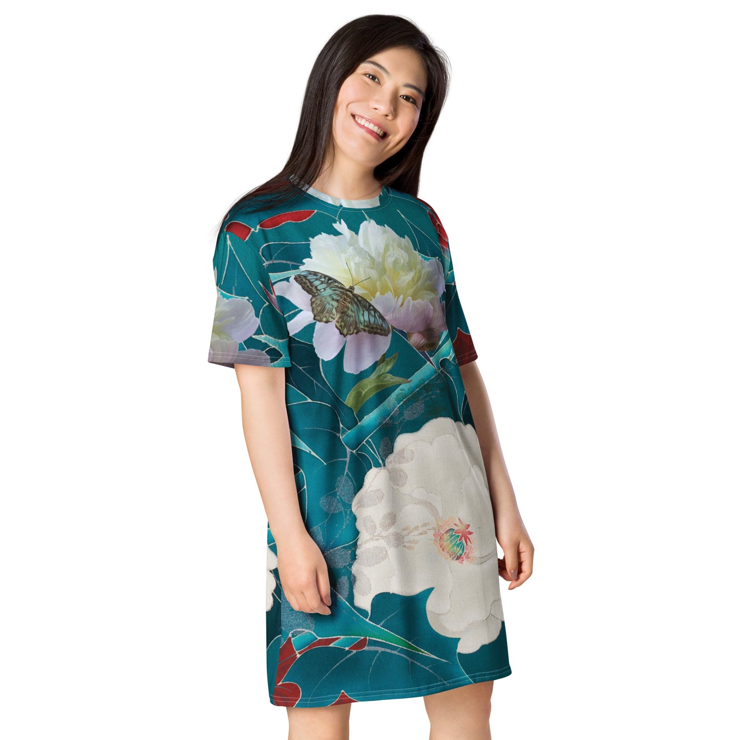 Robe t-shirt papillon