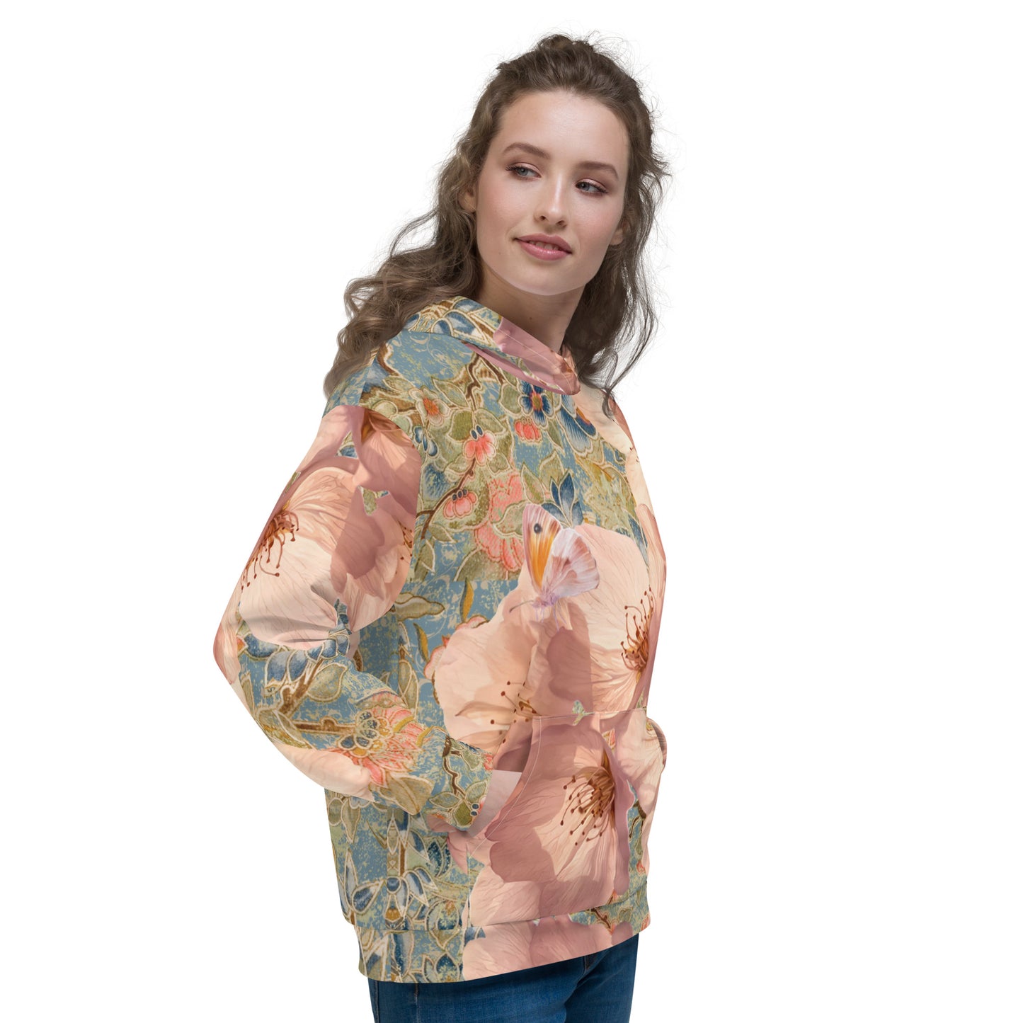 Felpa unisex con fiori di ciliegio