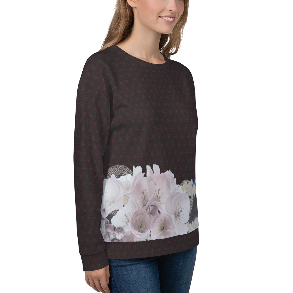 Matsukawa Asanoha Cherry blossom Unisex Sweatshirt