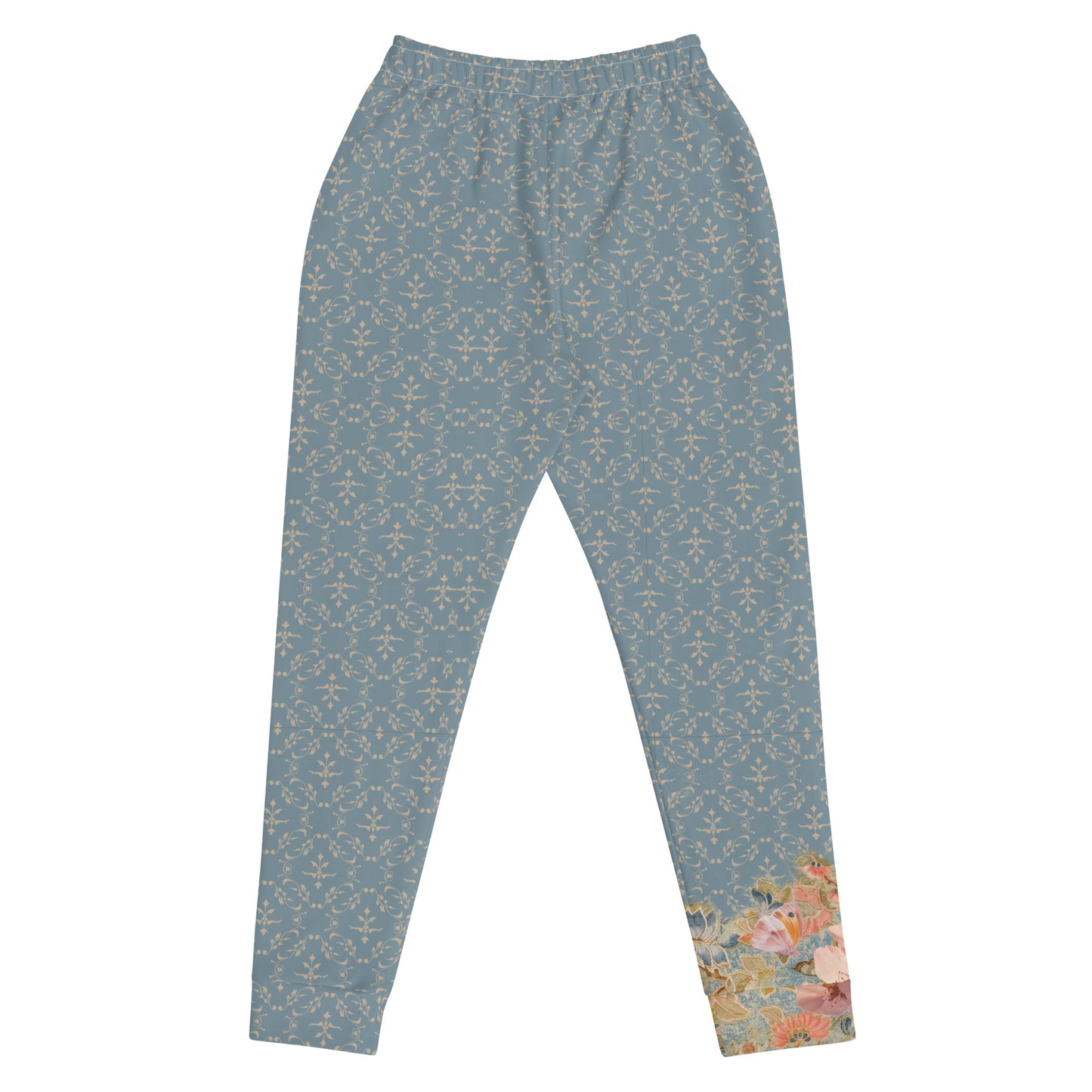 Pantaloni da jogging da donna blu fiori di ciliegio