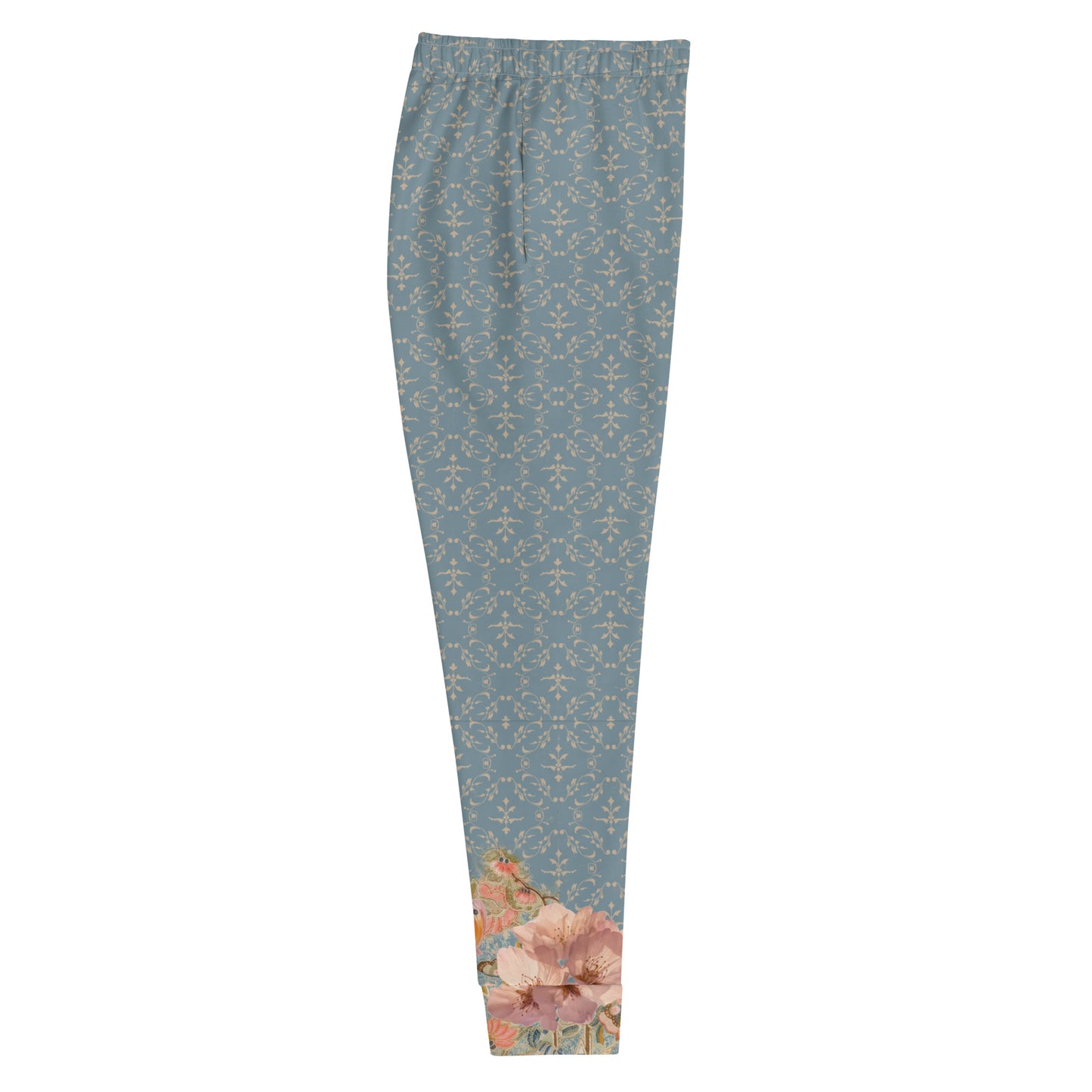 Pantaloni da jogging da donna blu fiori di ciliegio