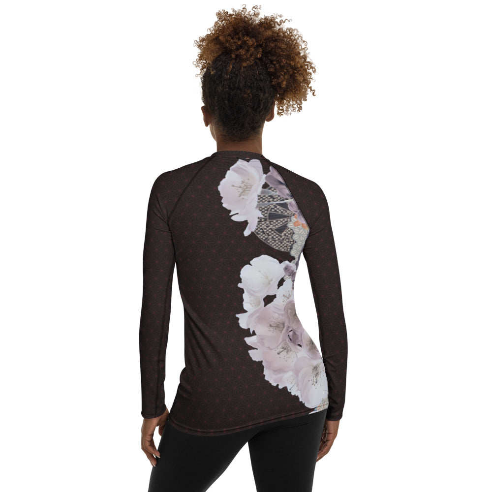 松川麻の葉桜レディースラッシュガード