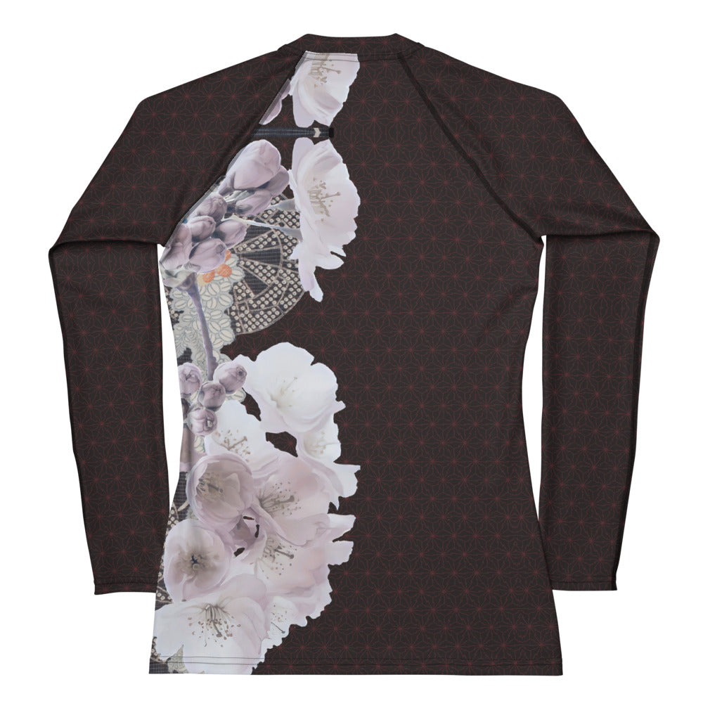 松川麻の葉桜レディースラッシュガード