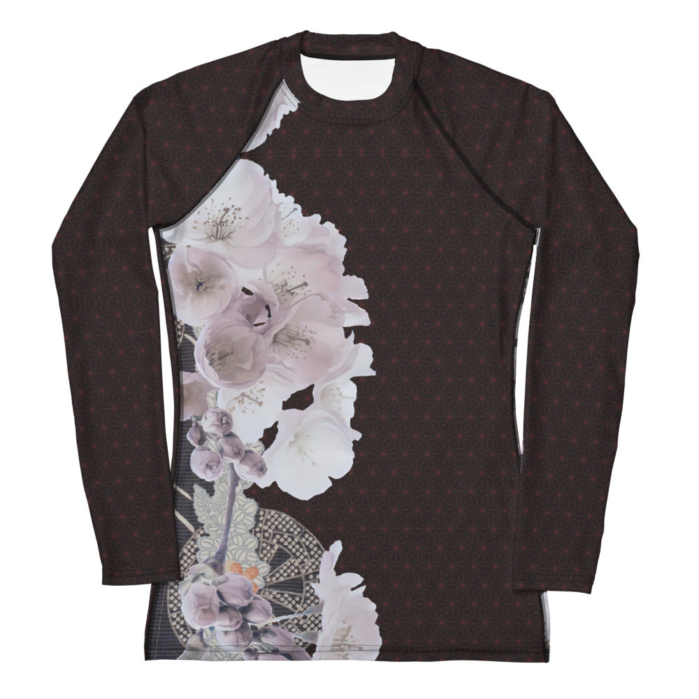 松川麻の葉桜レディースラッシュガード