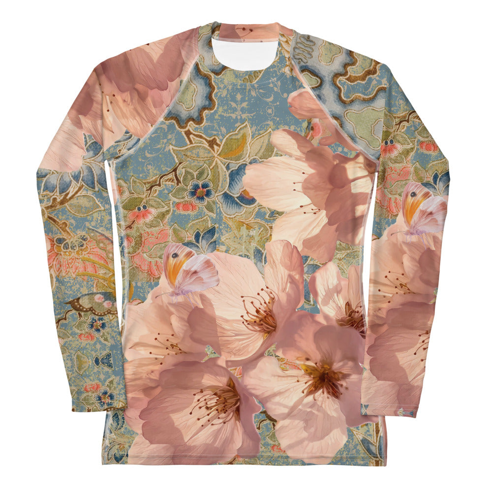 Rash Guard para mujer con flor de cerezo