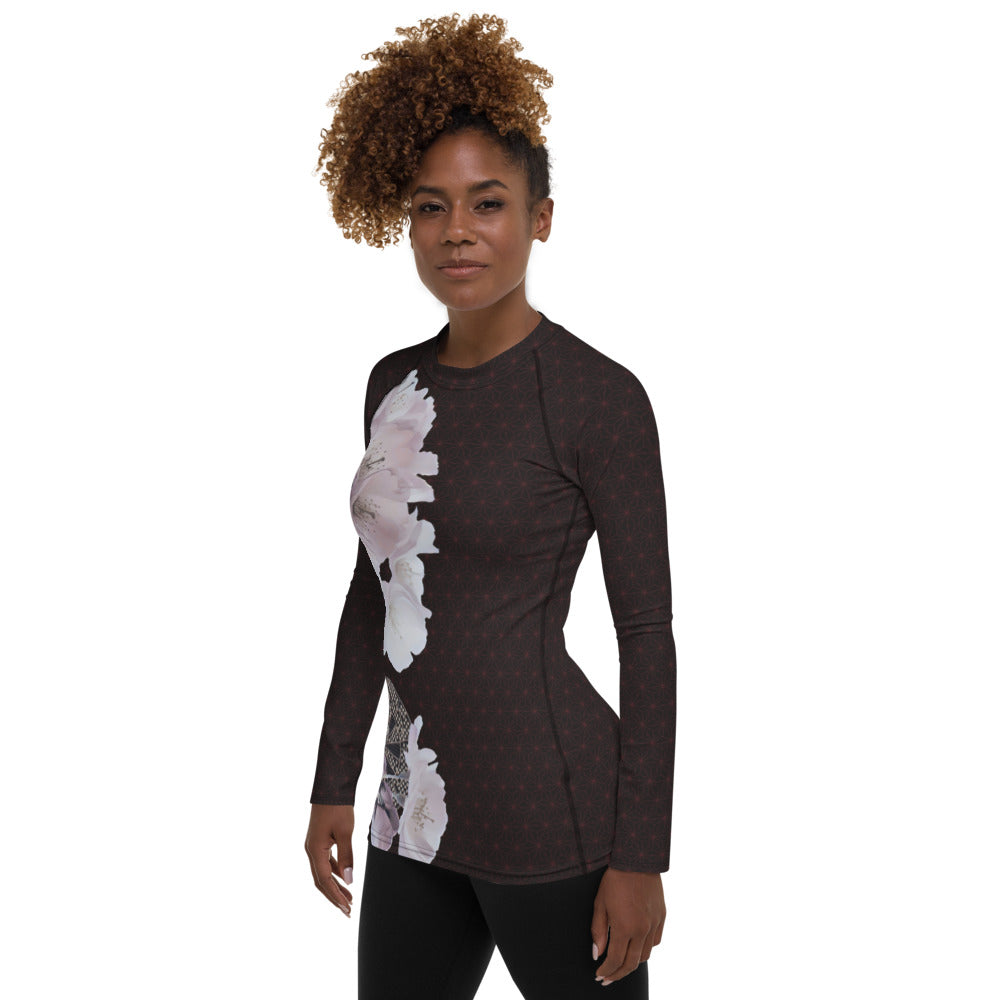 松川麻の葉桜レディースラッシュガード