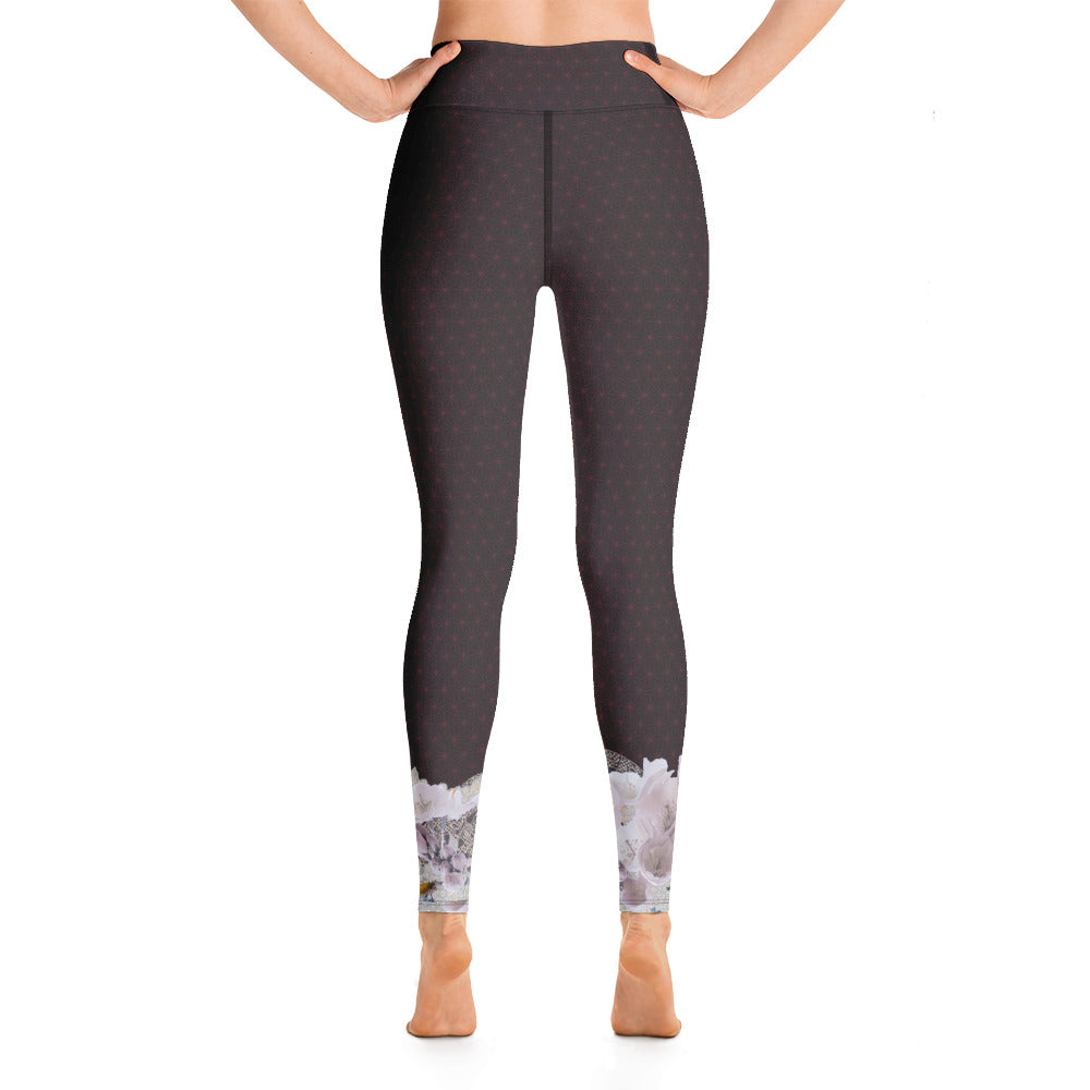 Matsukawa Asanoha Flor de cerezo Yoga Leggings