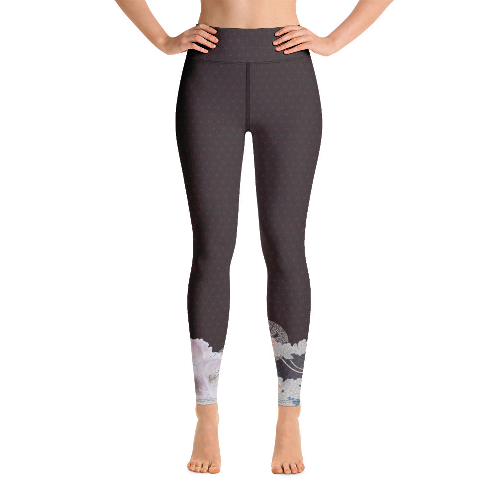 Matsukawa Asanoha Flor de cerezo Yoga Leggings