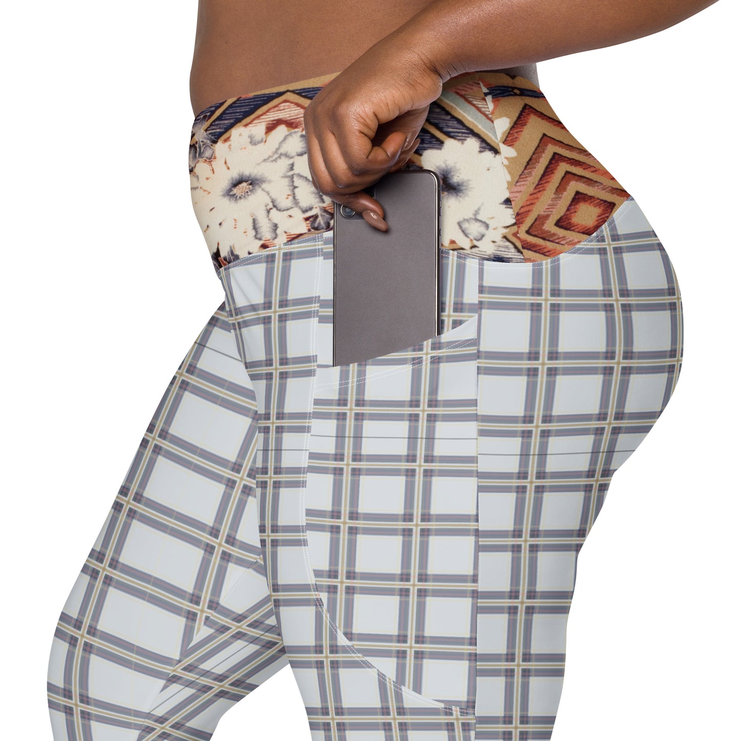 Magnolia Crossover leggings avec poches grande taille