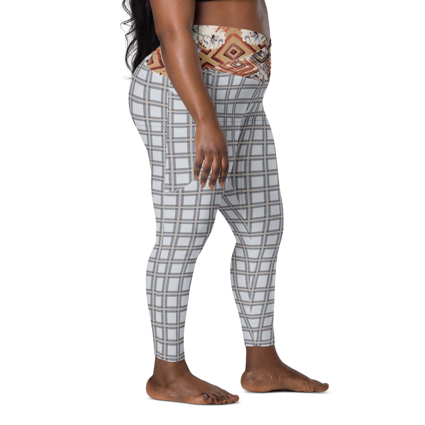 Magnolia Crossover leggings avec poches grande taille