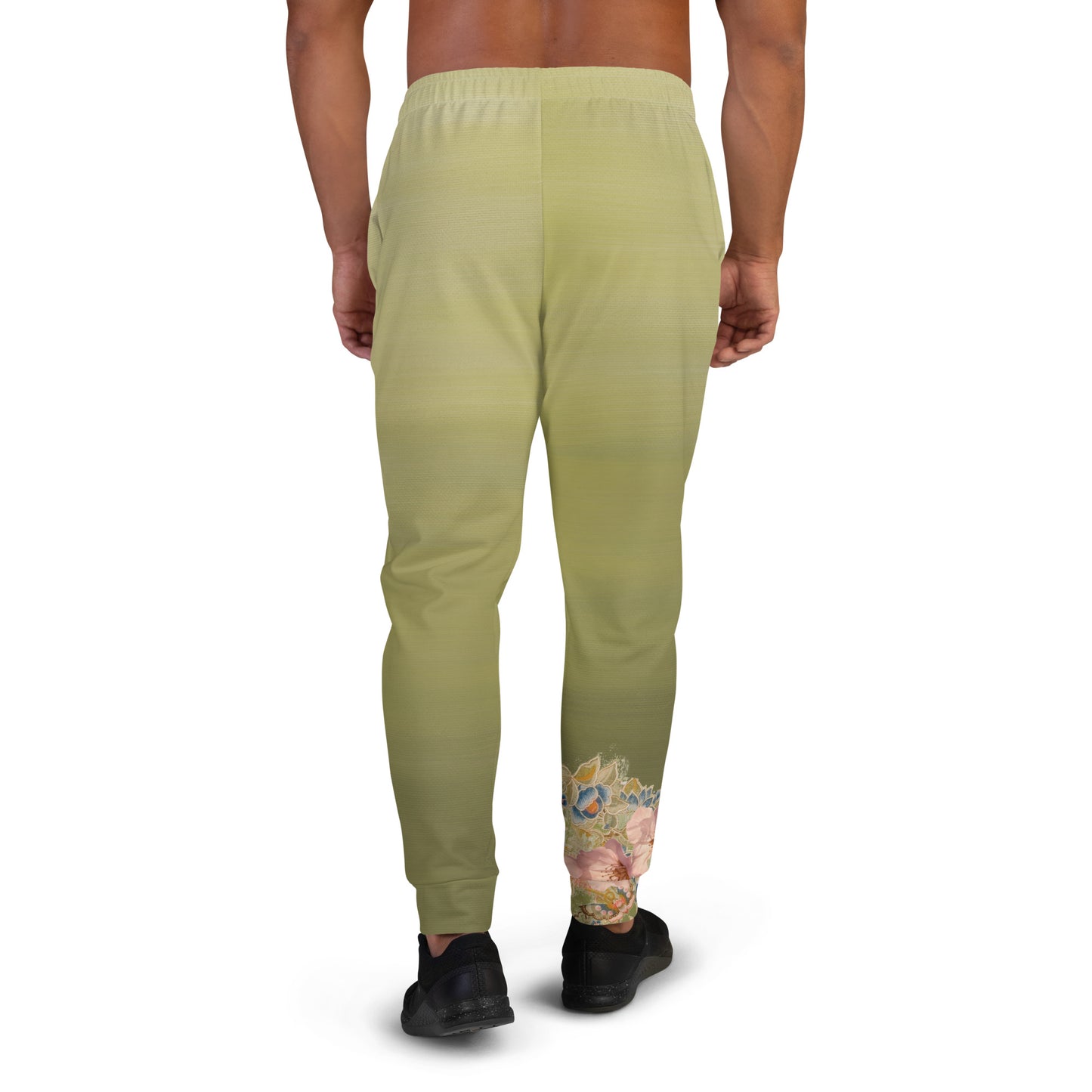 Joggers de hombre verde flor de cerezo