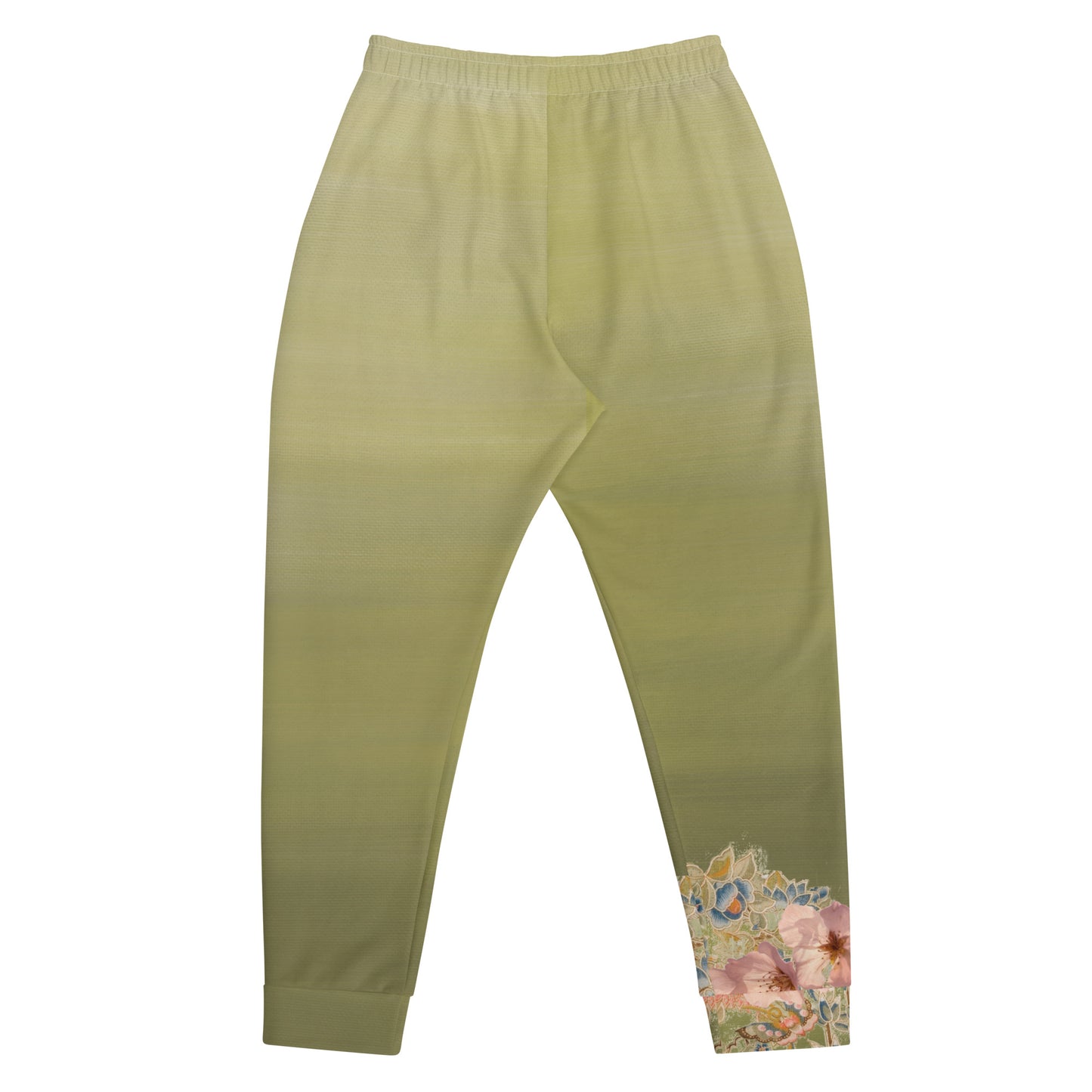 Joggers de hombre verde flor de cerezo