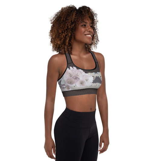 Matsukawa Asanoha Cherry blossom Padded Sports Bra