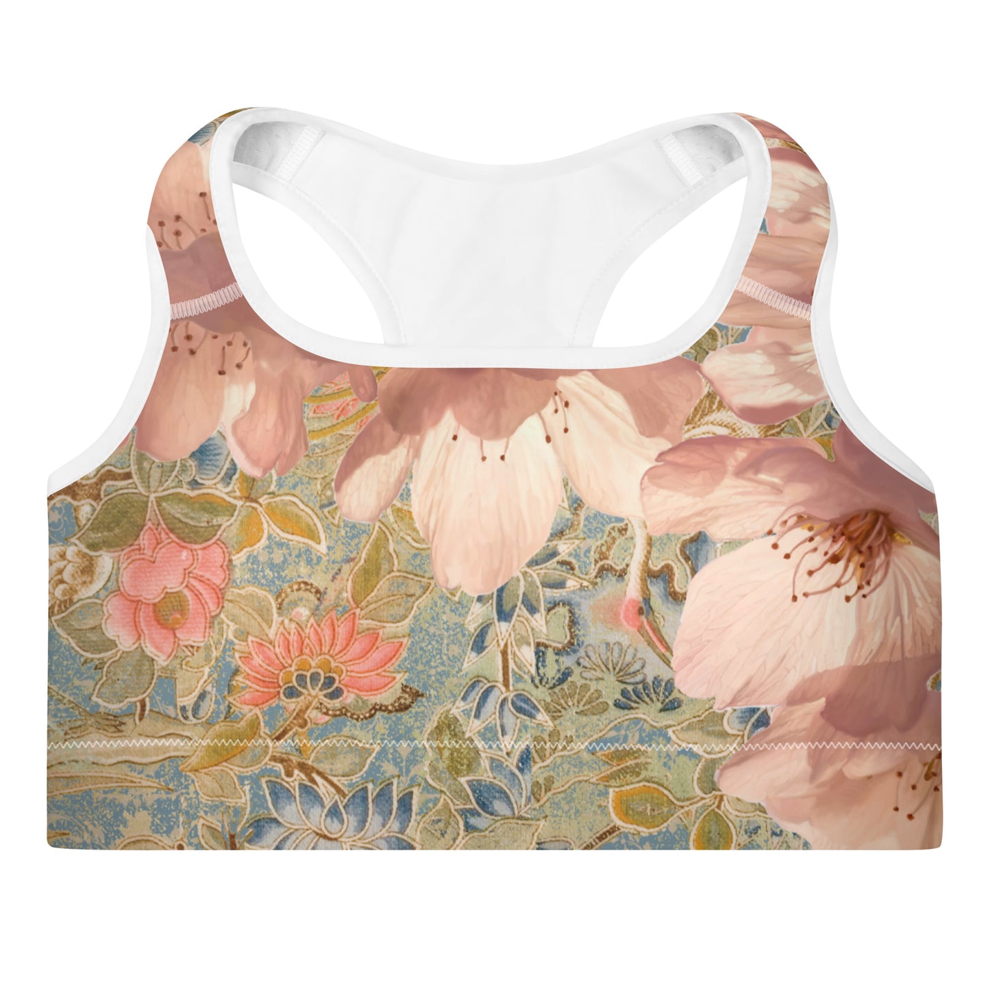 Reggiseno sportivo imbottito con fiori di ciliegio