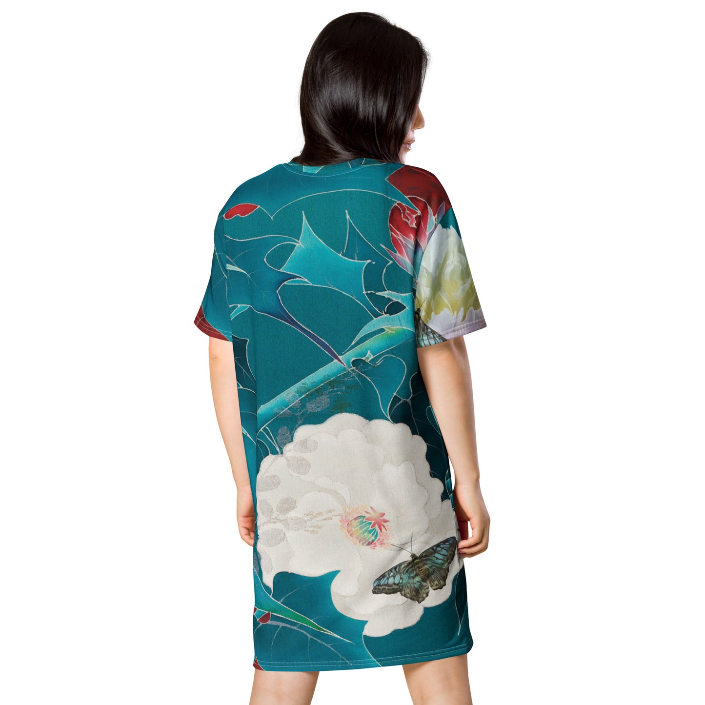 KimonoPaint Original kimono pattern Butterfly T-shirt dress