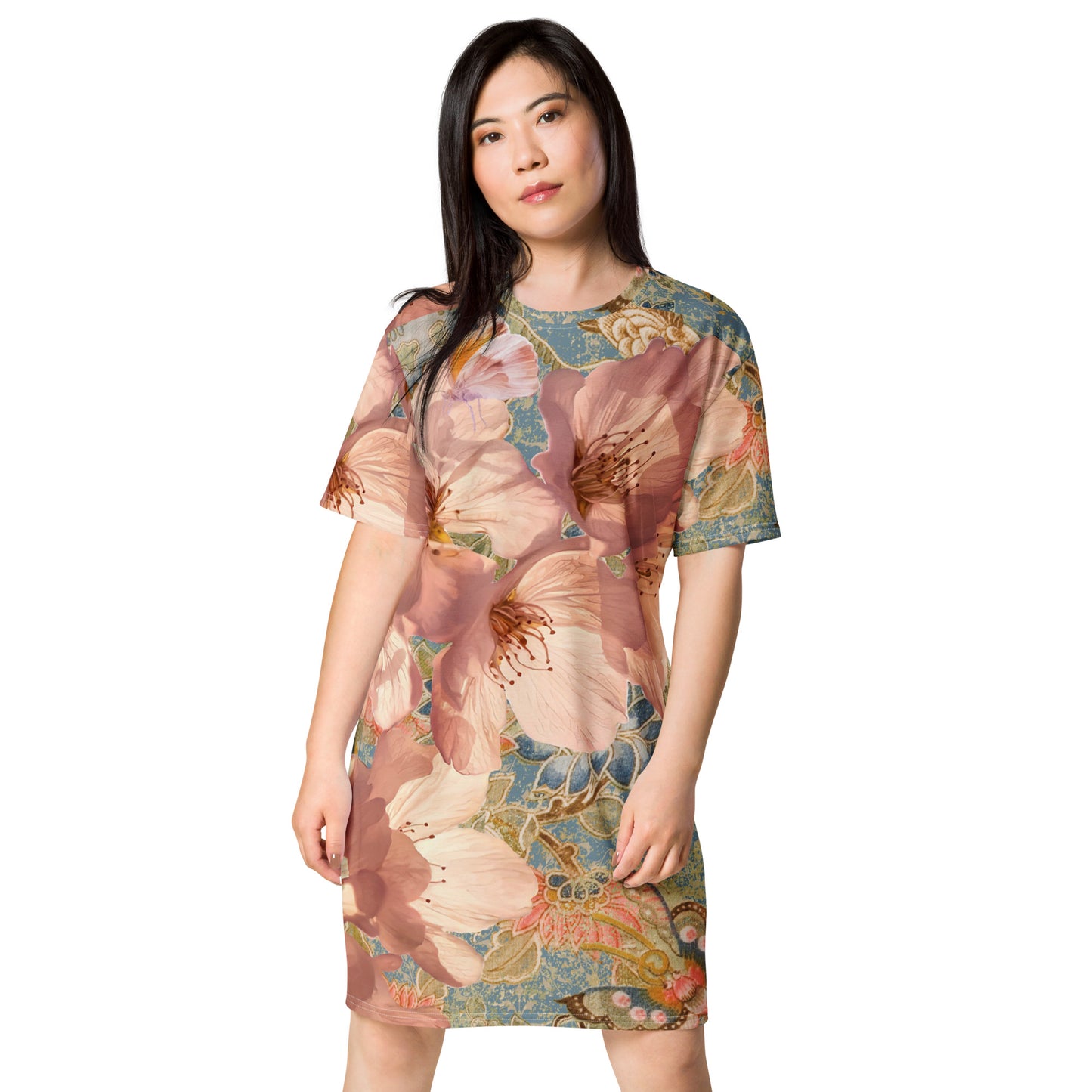 KimonoPaint kimono pattern Cherry blossom  T-shirt dress