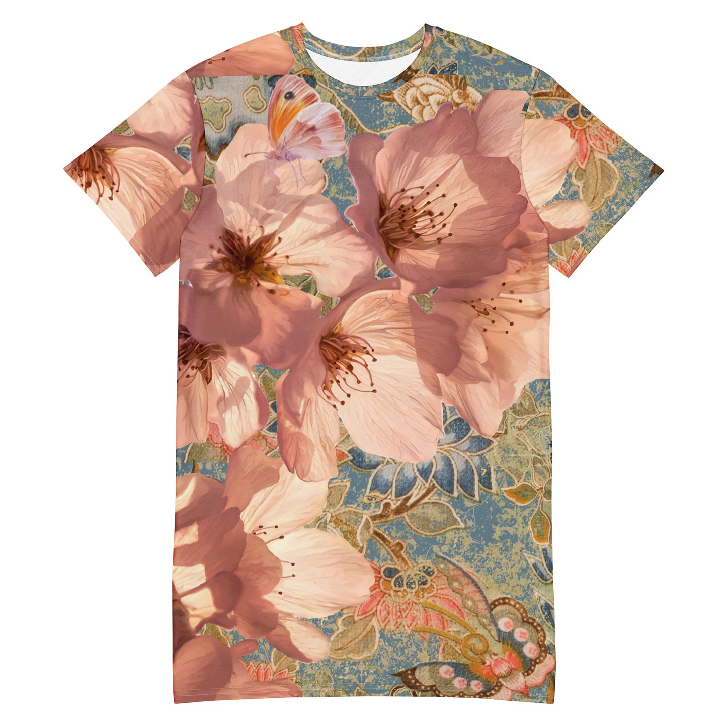 KimonoPaint kimono pattern Cherry blossom  T-shirt dress