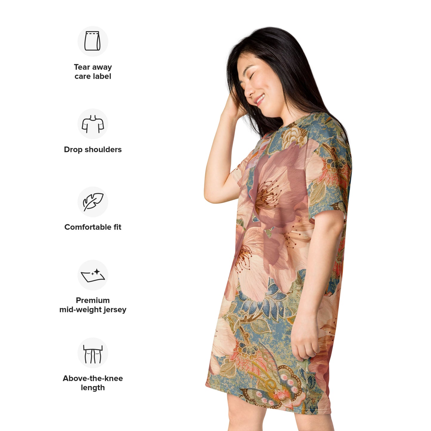 KimonoPaint kimono pattern Cherry blossom  T-shirt dress