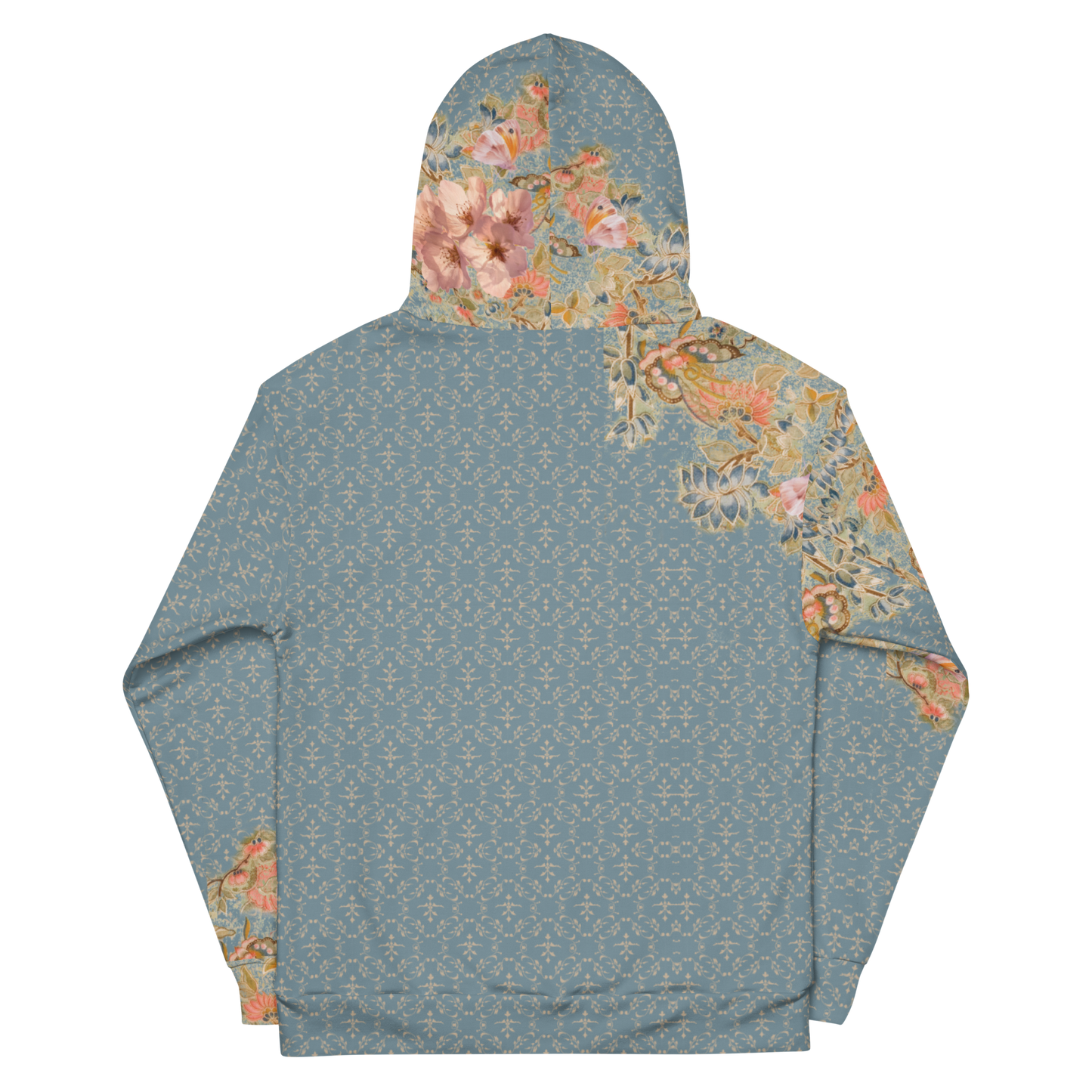 KimonoPaint Original kimono pattern Cherry blossom  Blue Unisex Hoodie