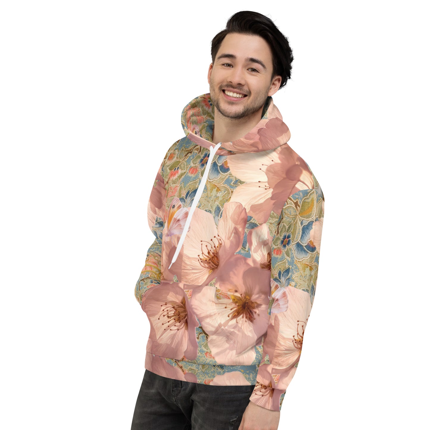 Sudadera con capucha unisex Flor de cerezo