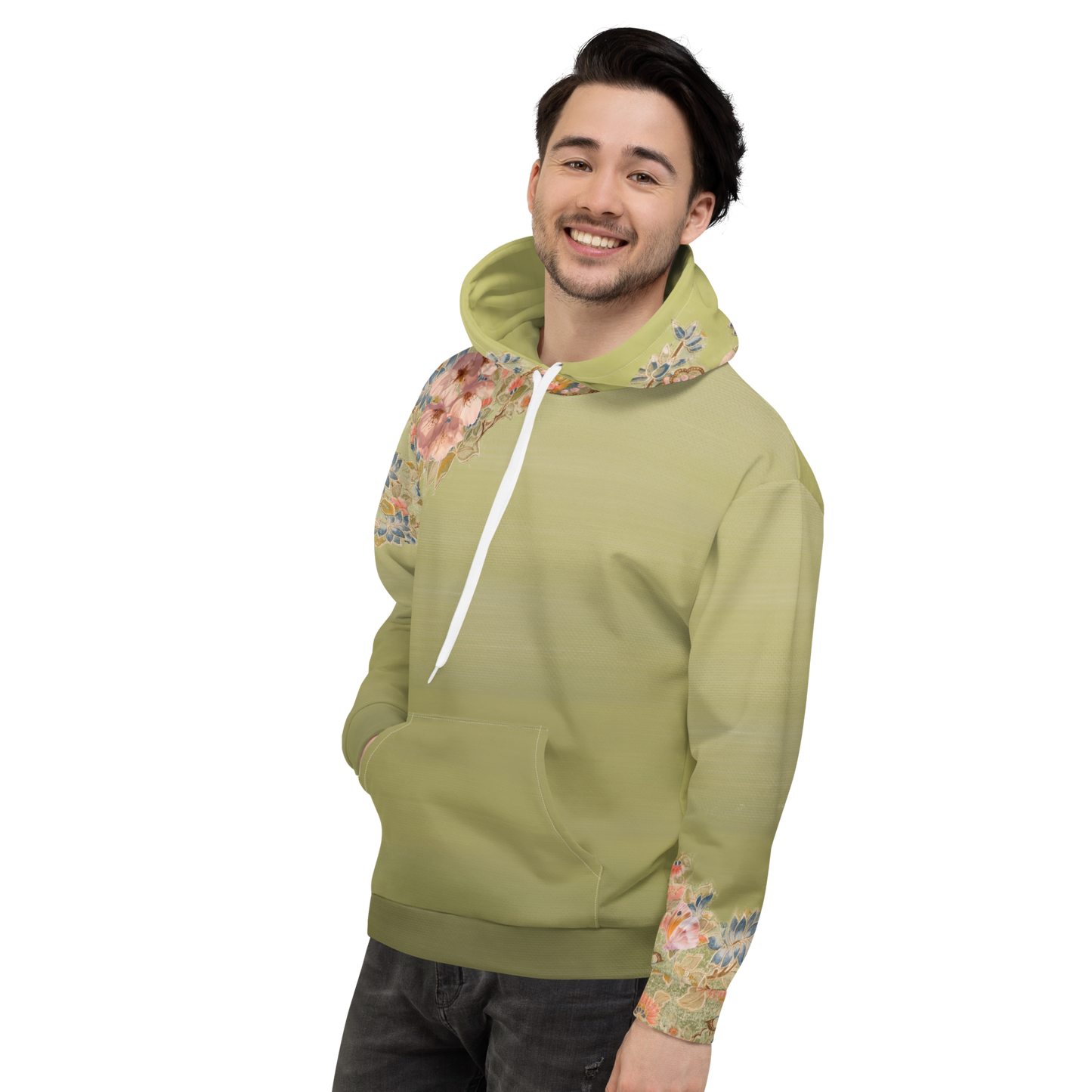 Cherry blossom Green Unisex Hoodie