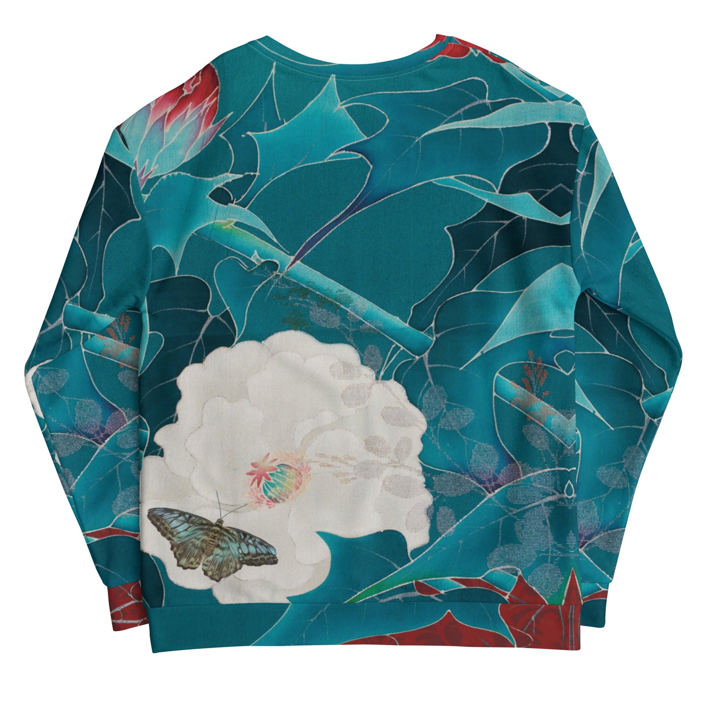 Japanese kimono taisyou-kimono Butterfly Soft cotton Relaxed Unisex Sweatshirt