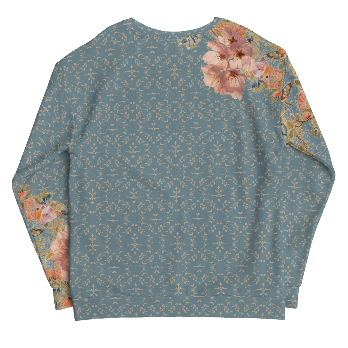 Sweat unisexe bleu fleur de cerisier