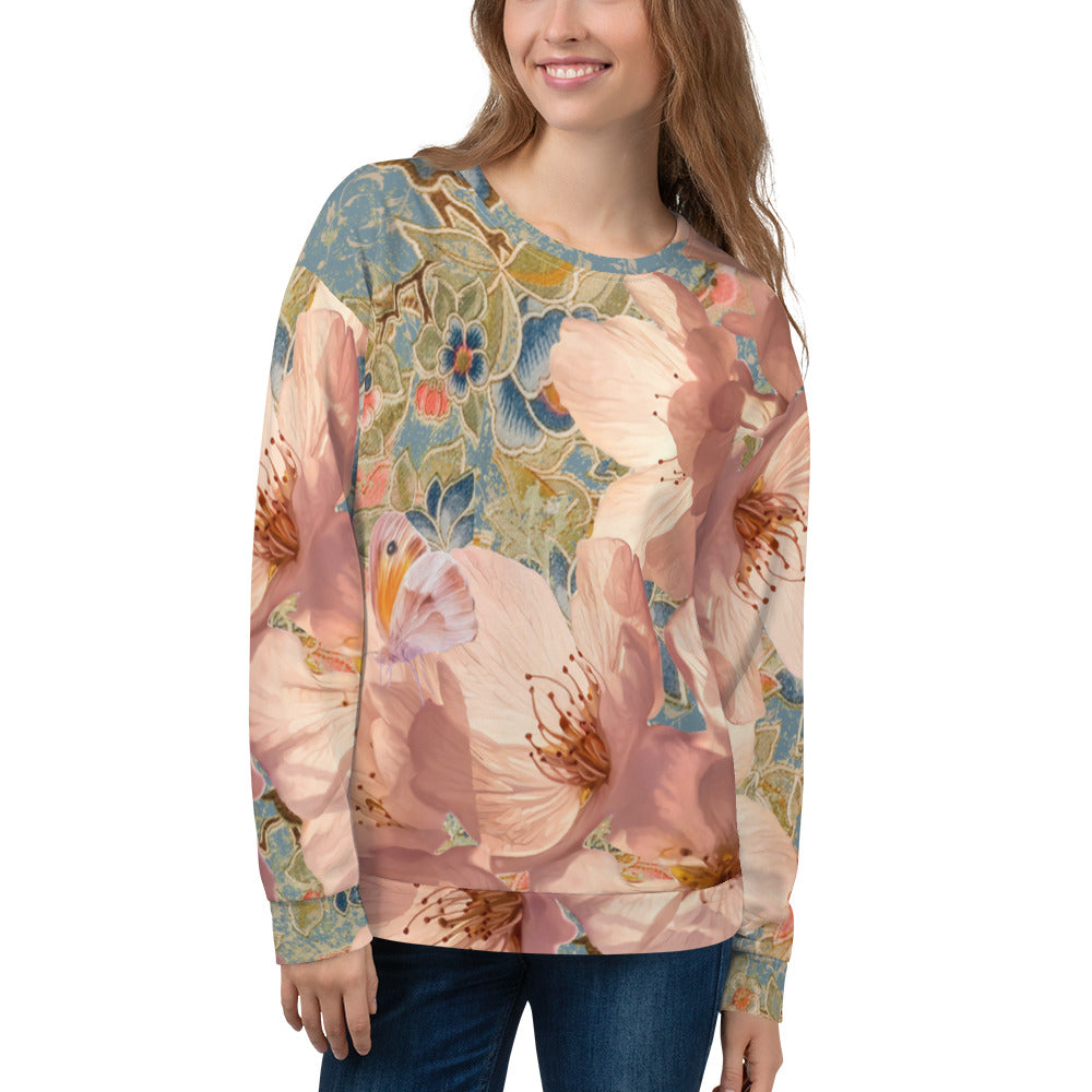 KimonoPaint Original kimono pattern Cherry blossom Unisex Sweatshirt