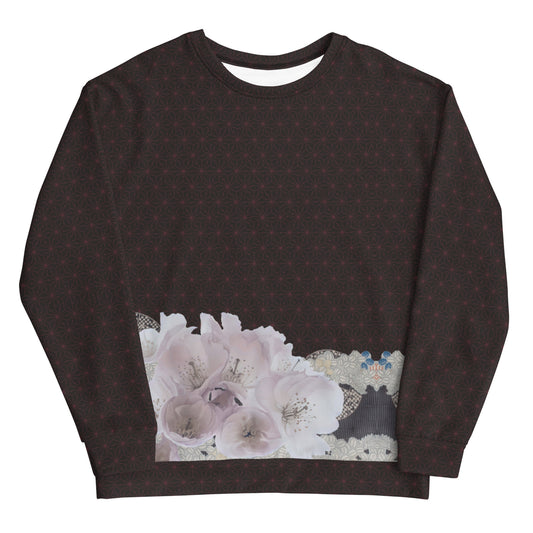 Sudadera unisex con diseño de flor de cerezo de Matsukawa Asanoha