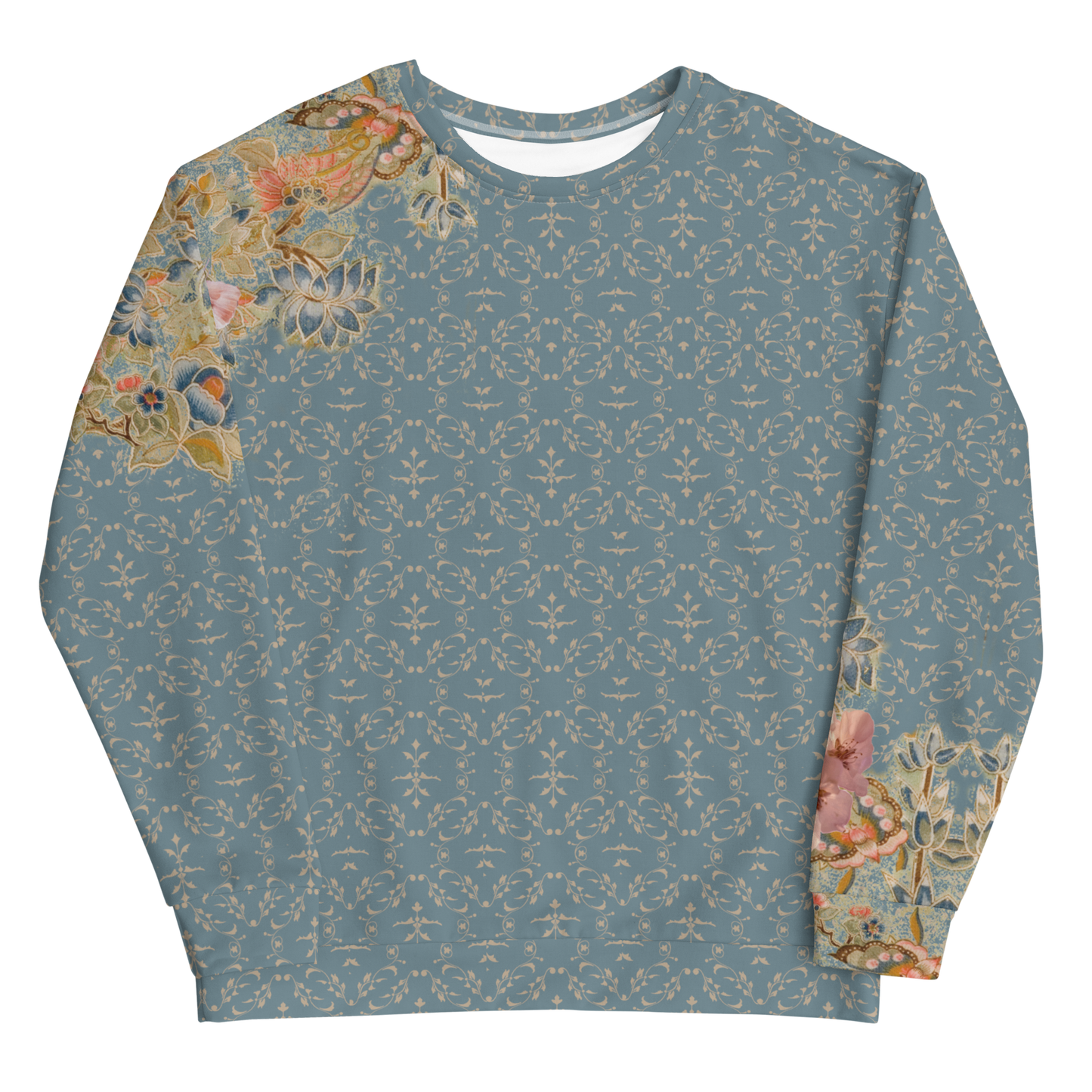 Sweat unisexe bleu fleur de cerisier