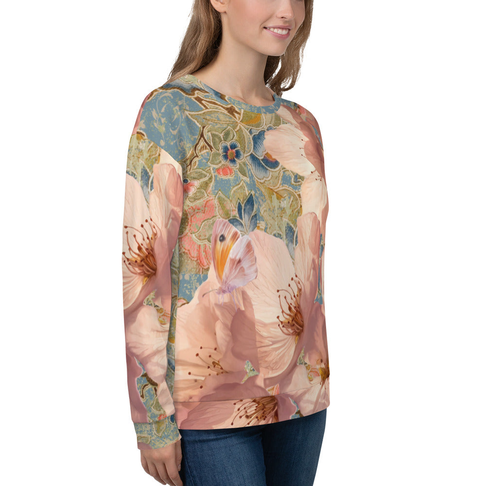 Sweat-shirt unisexe fleur de cerisier